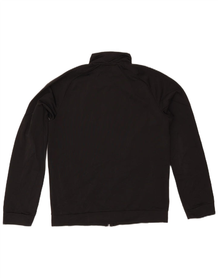 Puma Jungen Grafik-Trainingsanzug-Top-Jacke, 13–14 Jahre, schwarzes Polyester