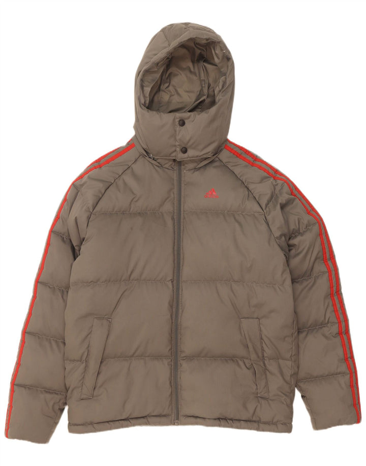 Adidas Herren Kapuzenjacke gepolstert UK 36 Small Grau