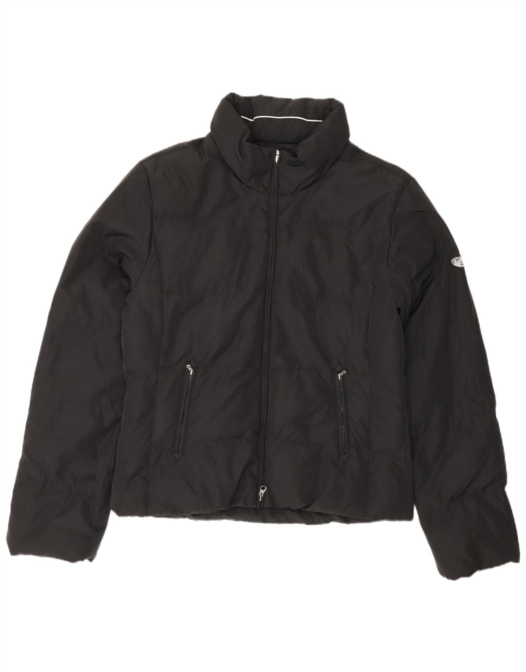 Champion Damen Wattierte Jacke UK 16 Large Schwarz Polyester