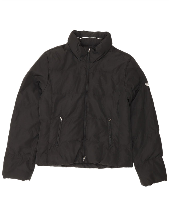 Champion Damen Wattierte Jacke UK 16 Large Schwarz Polyester