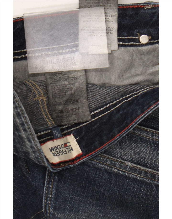 Tommy Hilfiger Herren Bootcut Jeans W38 L34 Marineblau Baumwolle