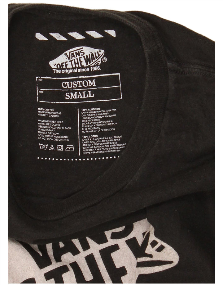 Vans Herren-T-Shirt mit individueller Passform, Grafik, Größe S, Schwarz, Baumwolle
