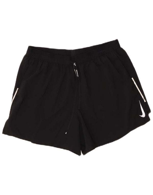 Nike Damen Dri Fit Sport Shorts 2XL Schwarz Polyester