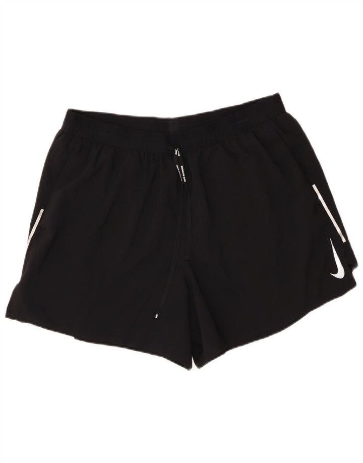 Nike Damen Dri Fit Sport Shorts 2XL Schwarz Polyester