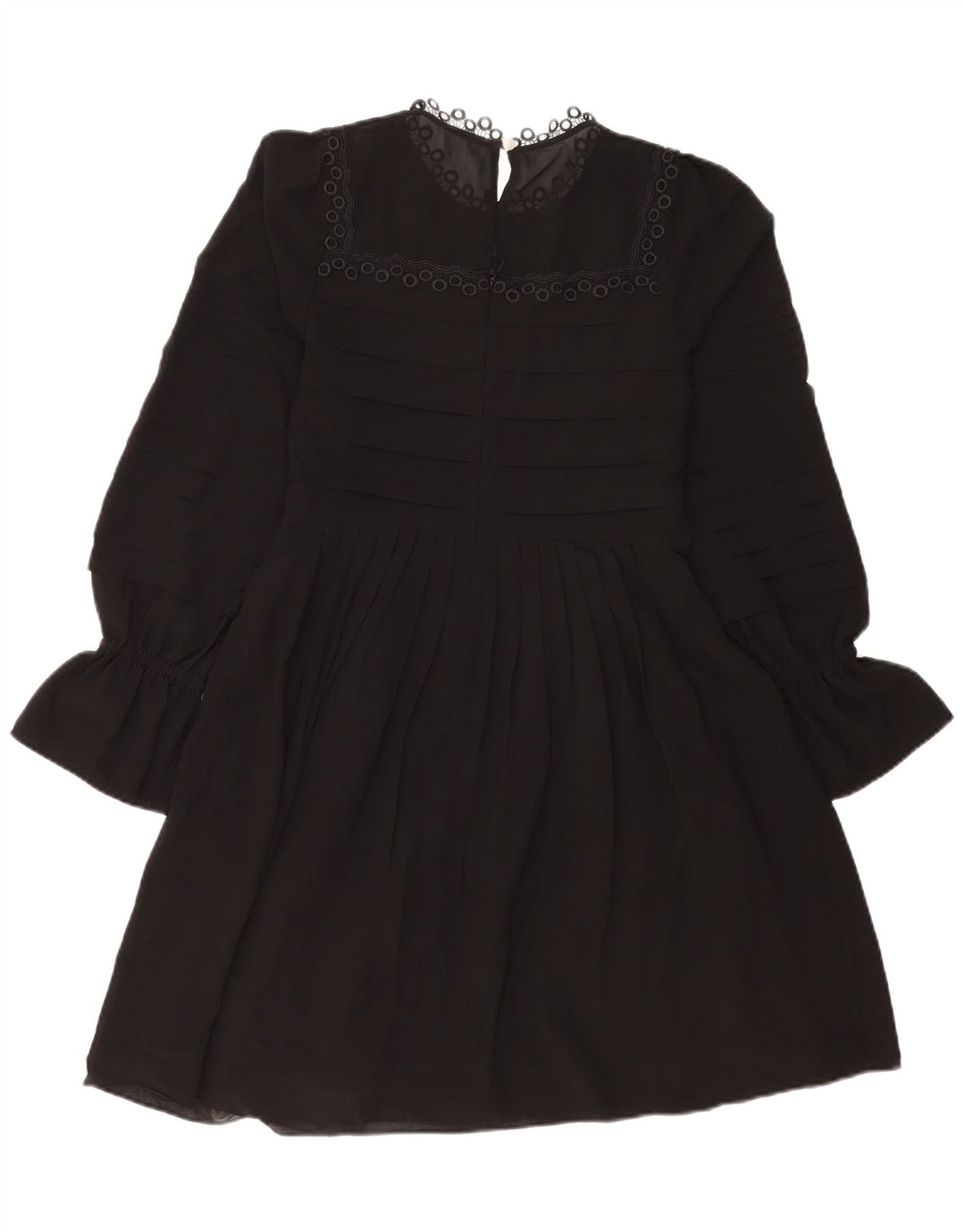 Ted Baker Damen-Langarmkleid in A-Linie, Größe 2, S, Schwarz, Polyester