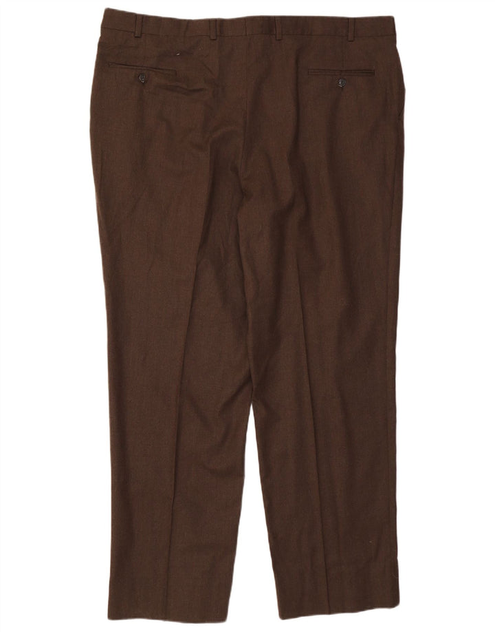 RALPH LAUREN Herren-Anzughose mit Pegged-Anzug, W46, L33, braune Wolle