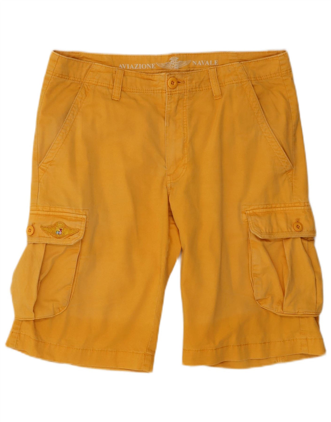 Aviazione Navale Herren Cargoshorts IT 48 Medium W34 Gelbe Baumwolle
