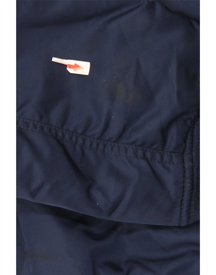 Pull & Bear Herren-Bomberjacke, UK 38, mittleres Marineblau, Farbblock
