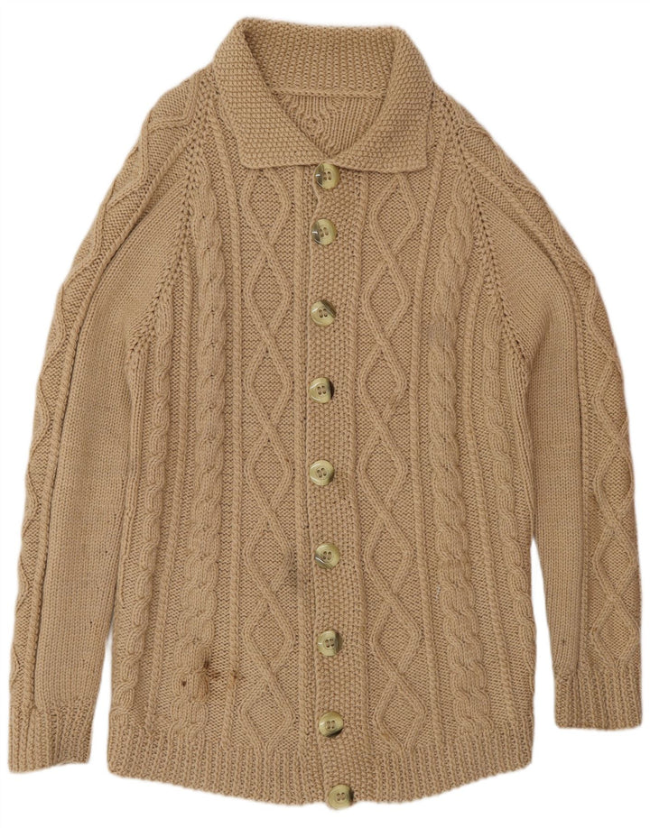 Vintage Herren Cardigan Pullover Medium Beige