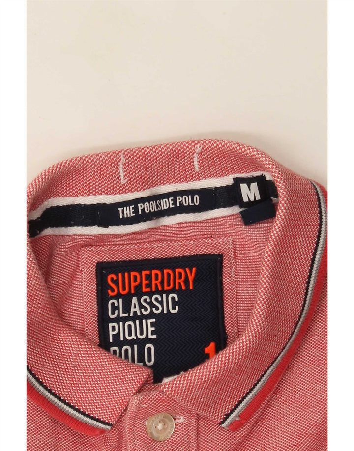 Superdry Herren Poloshirt Mittelrosa