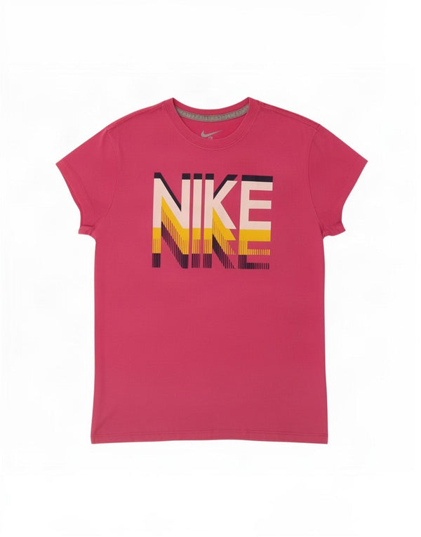 Nike Mädchen-T-Shirt mit Grafik, 13–14 Jahre, XL, Rosa, Baumwolle