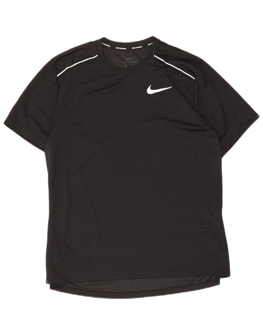 Nike Herren Dri Fit T-Shirt Top Medium Schwarz Polyester
