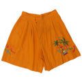 Vintage Damen-Chinoshorts mit grafischen Klammern, W28, mittelorange