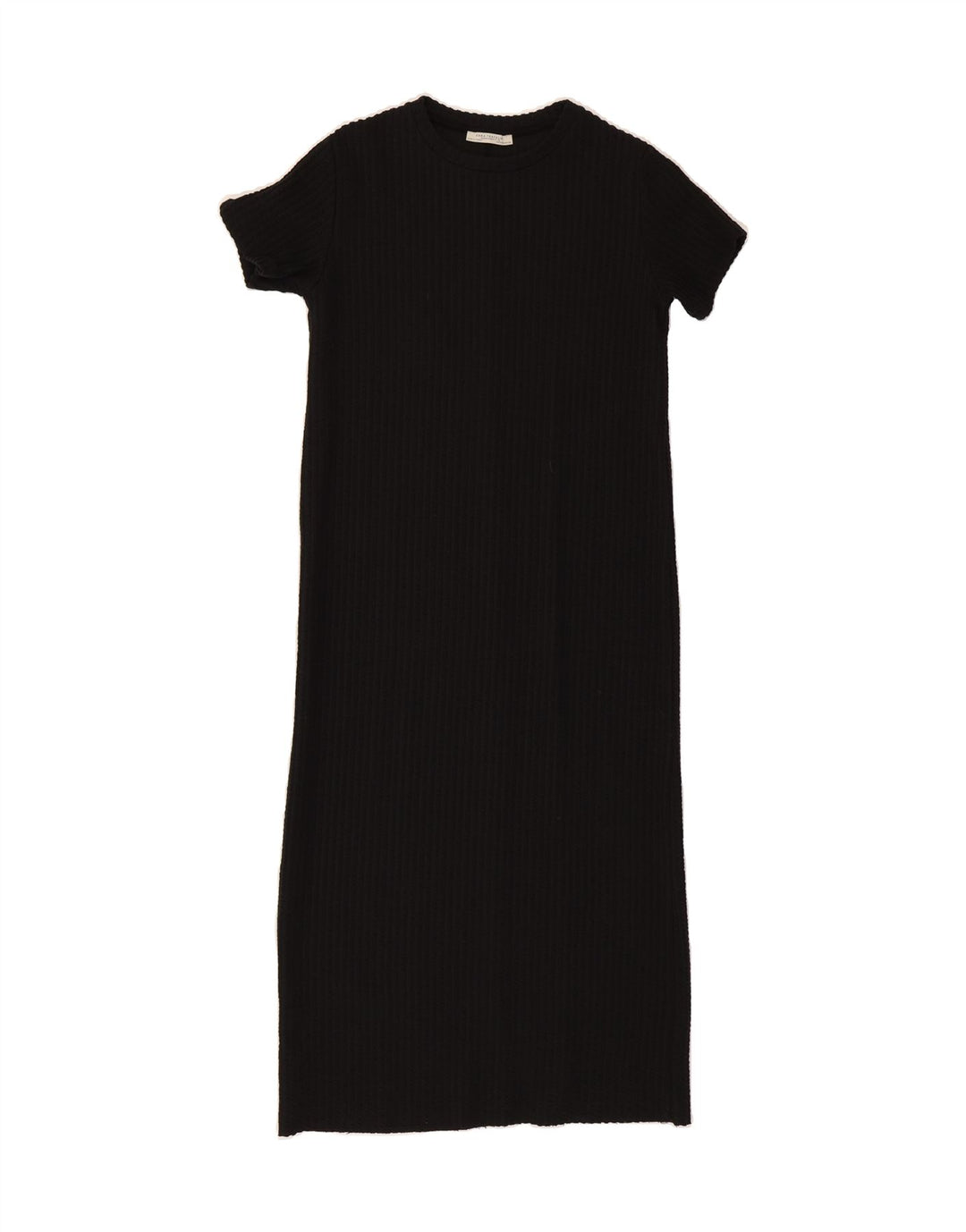 ZARA Womens Short Sleeve Maxi Jumper Dress UK 12 Medium Black Vintage Zara and Second-Hand Zara from Messina Hembry 