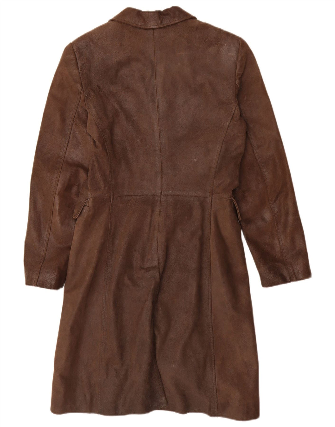Kookai Damen Ledermantel EU 38 Mittelbraunes Leder