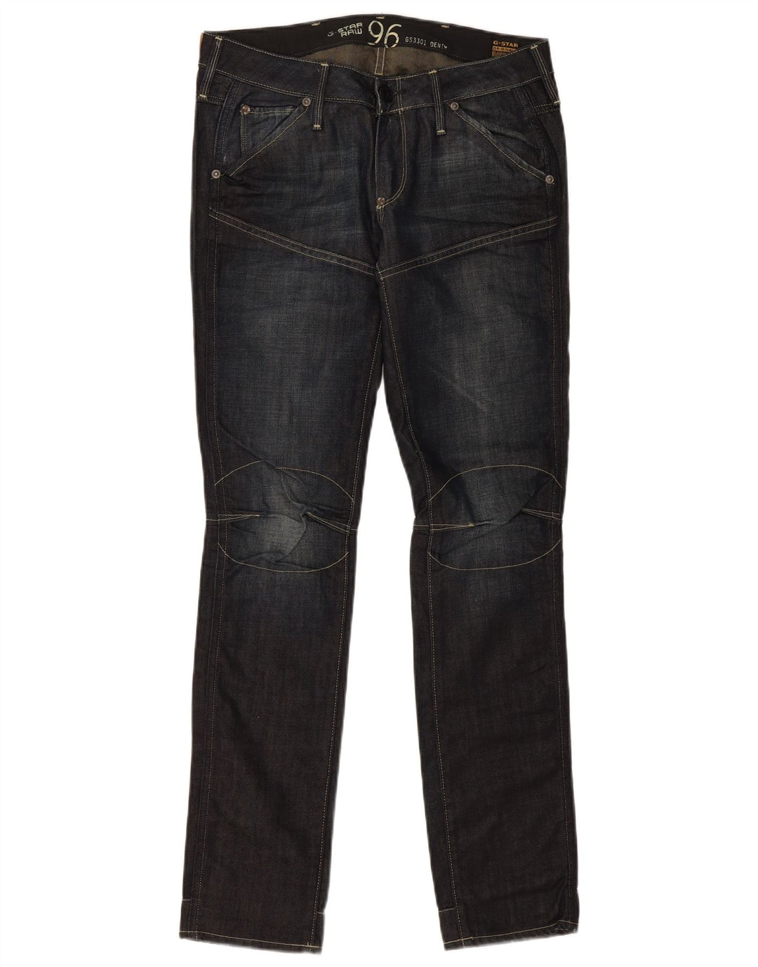 G-Star Damen Slim Jeans W28 L32 Marineblaue Baumwolle