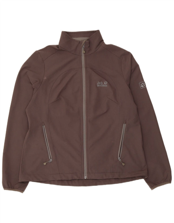 Jack Wolfskin Damen Trainingsanzug Top Jacke UK 18/20 XL Grau Polyester