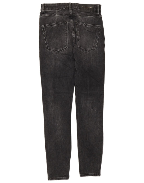 Zara Damen High Waist Skinny Jeans EU 36 XS W26 L28 Grau