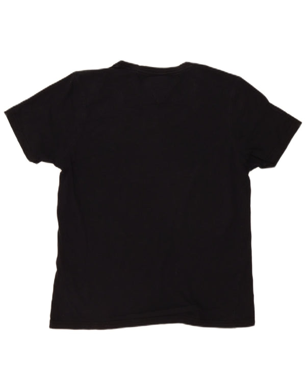 Tommy Hilfiger Herren T-Shirt Top Large Schwarz Baumwolle