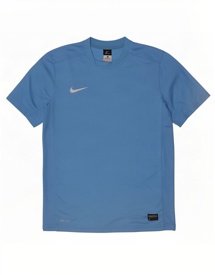 Nike Herren Dri Fit T-Shirt Top Mittelblaues Polyester