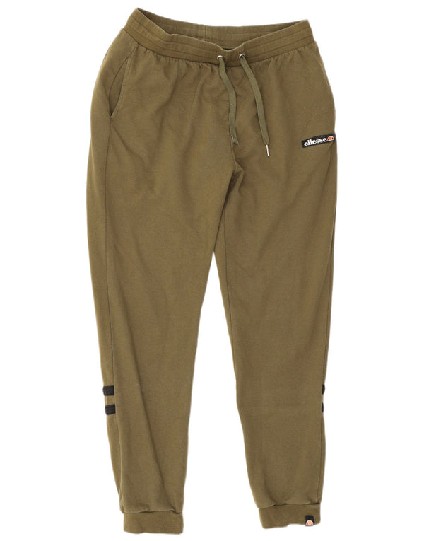 Ellesse Damen-Trainingshose, Jogginghose, UK 18, XL, Khaki, Colourblock-Baumwolle