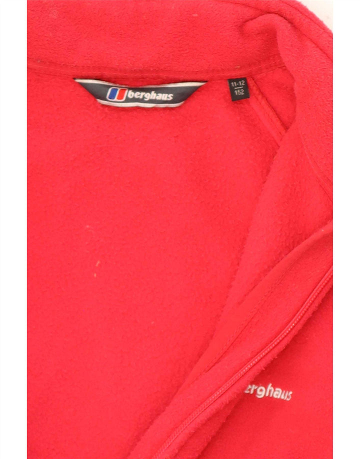 Berghaus Fleecejacke für Jungen, 11–12 Jahre, rotes Polyester