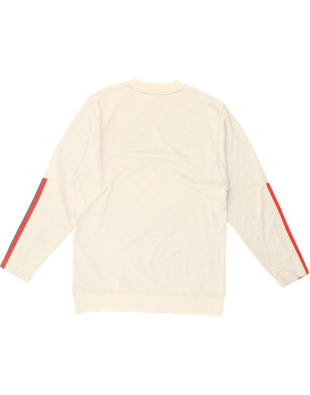 ADIDAS Boys Sweatshirt Jumper 13-14 Years White Colourblock Vintage Adidas and Second-Hand Adidas from Messina Hembry 