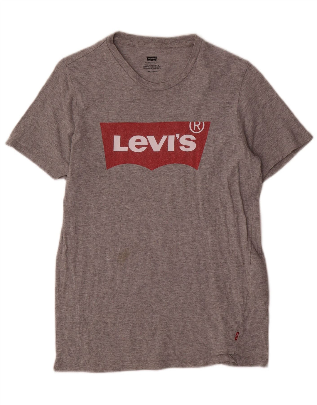 Levi's Herren-T-Shirt mit Grafik, XS, graue Baumwolle