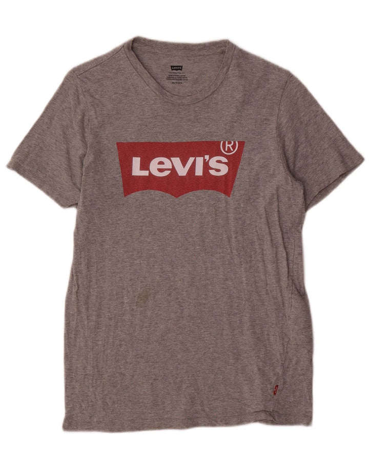 Levi's Herren-T-Shirt mit Grafik, XS, graue Baumwolle