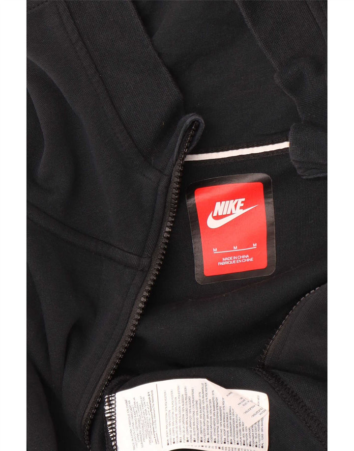 Nike Herren-Kapuzenpullover mit Reißverschluss, mittelschwarz, Baumwolle