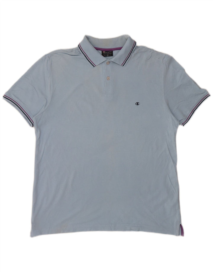 Champion Herren-Poloshirt, Größe L, Blau