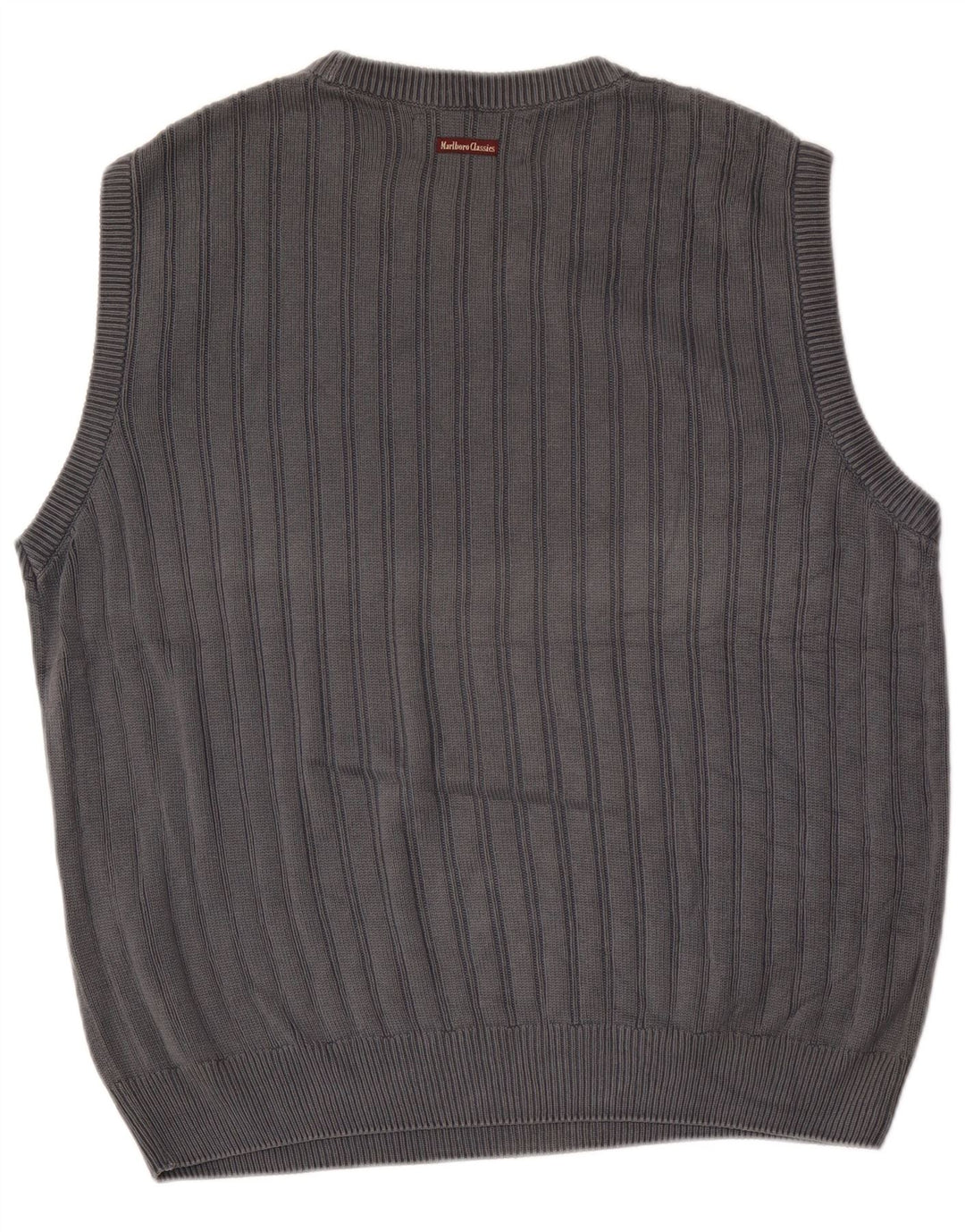 Marlboro Classics Herren Weste Tank Top XL Grau Baumwolle