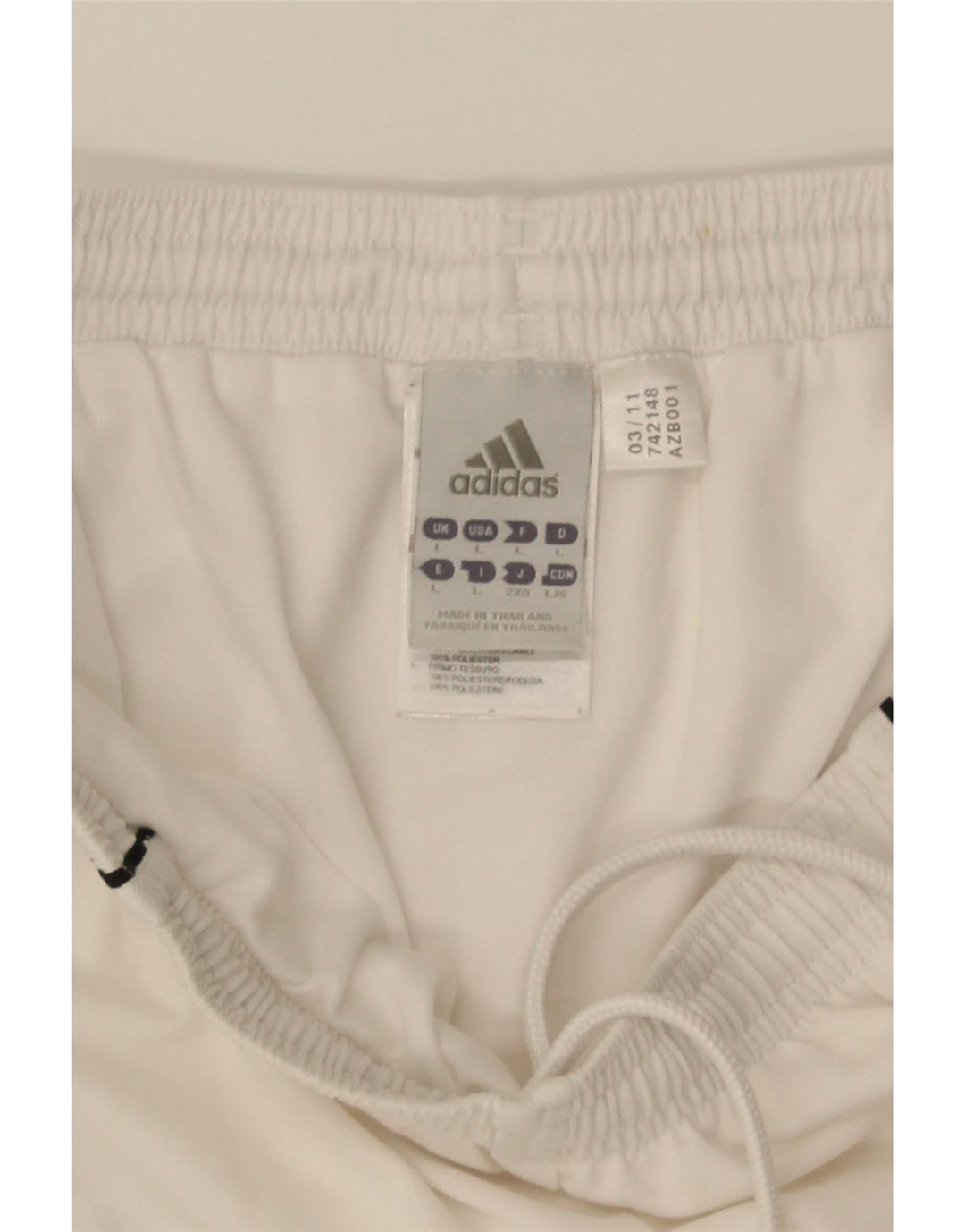 Adidas Herren Climalite Sport Shorts Großes weißes Polyester