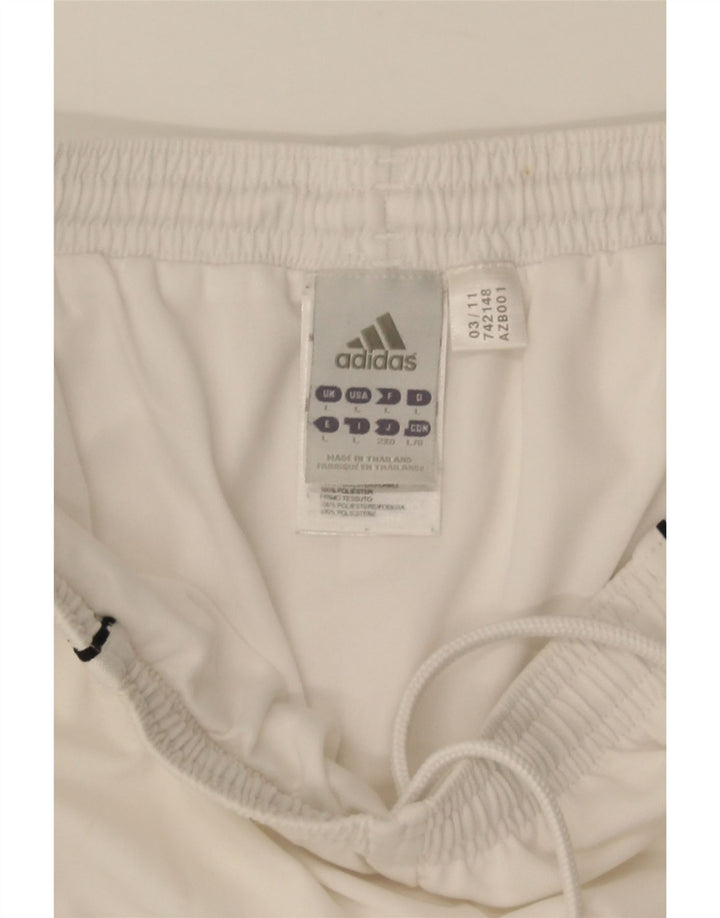 Adidas Herren Climalite Sport Shorts Großes weißes Polyester