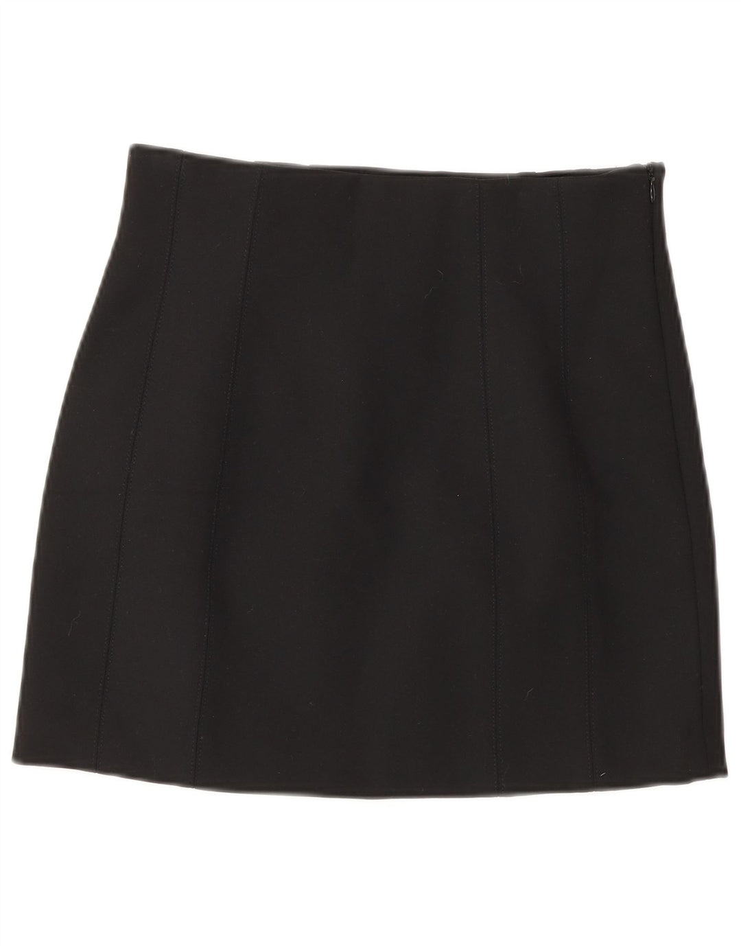 Zara Damen Minirock Small W26 Schwarz Polyester