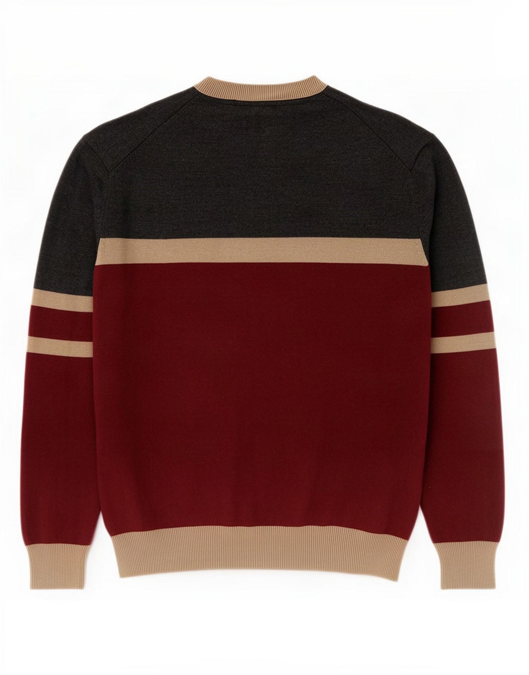Pierre Cardin Herren-Pullover mit Rundhalsausschnitt, mittelgroß, mehrfarbig