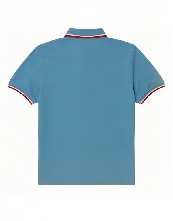 Hackett Mens Graphic Slim Fit Rugby Polo Shirt XL Blue Striped Cotton