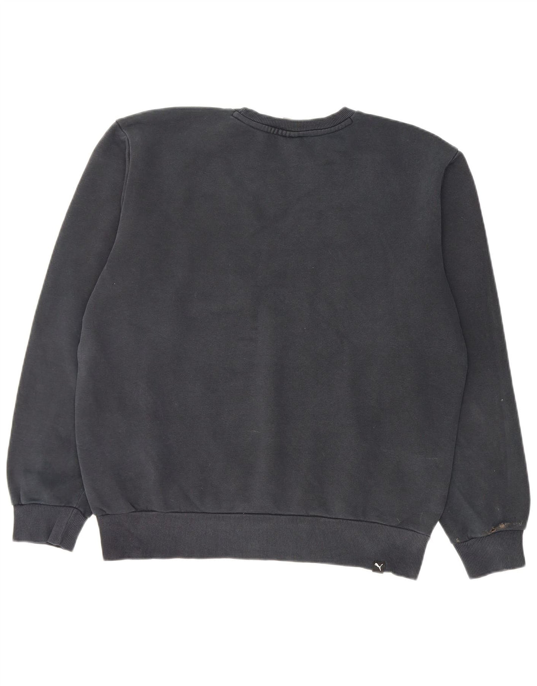 Puma Herren Grafik-Sweatshirt-Pullover aus mittelschwarzer Baumwolle
