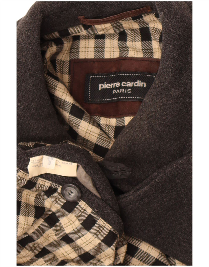 Pierre Cardin Herrenmantel IT 48 Mittelgraue Wolle
