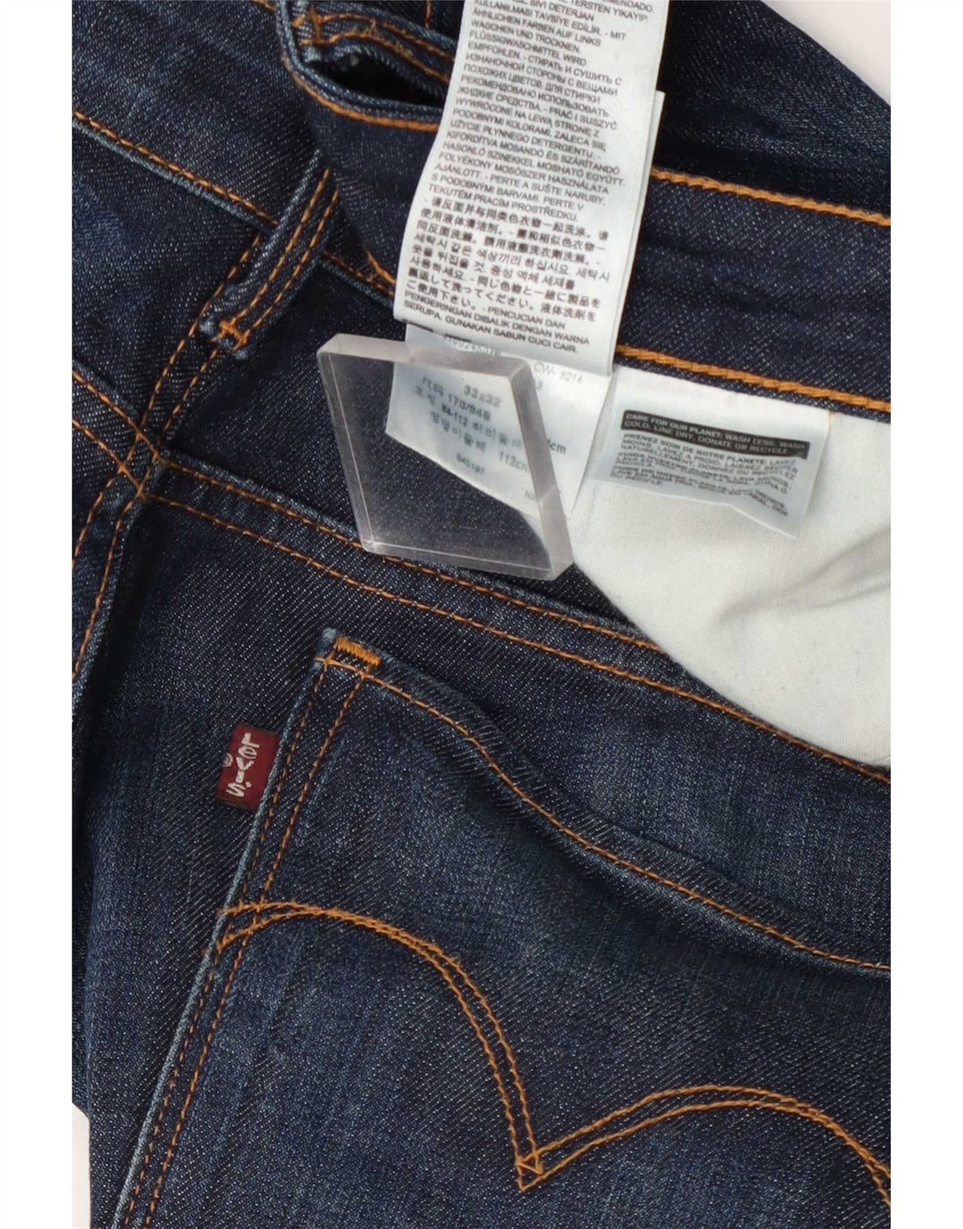 Levi's Damen-Bootcut-Jeans mit mittelhohem Bund, W33 L32, marineblaue Baumwolle