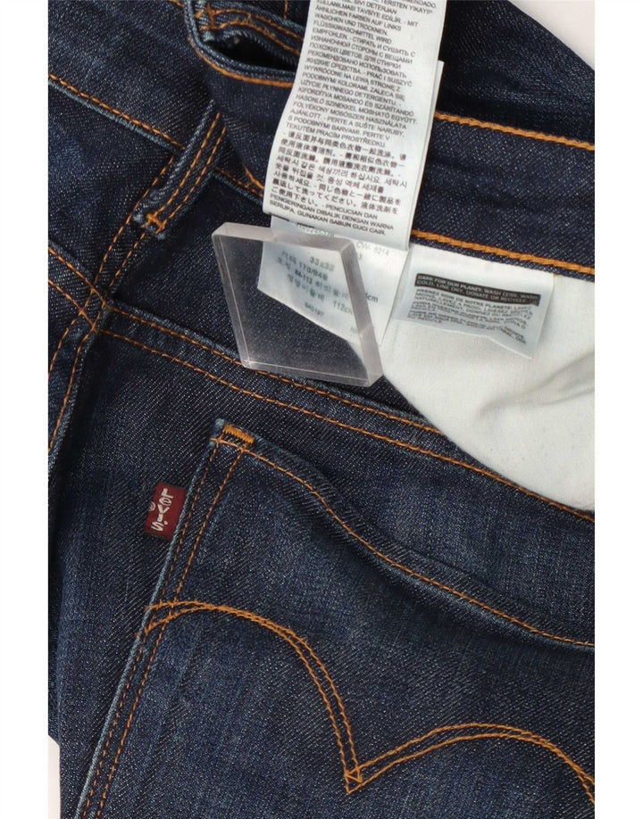 Levi's Damen-Bootcut-Jeans mit mittelhohem Bund, W33 L32, marineblaue Baumwolle
