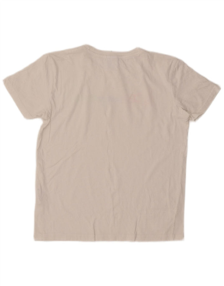 CHAMPION Grafik-T-Shirt für Damen, UK 14, mittelweiße Baumwolle