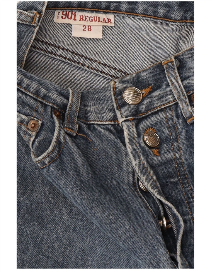 REPLAY Damen-Jeans 901 mit normaler Passform, verkürzte Passform, W28, L23, Blau