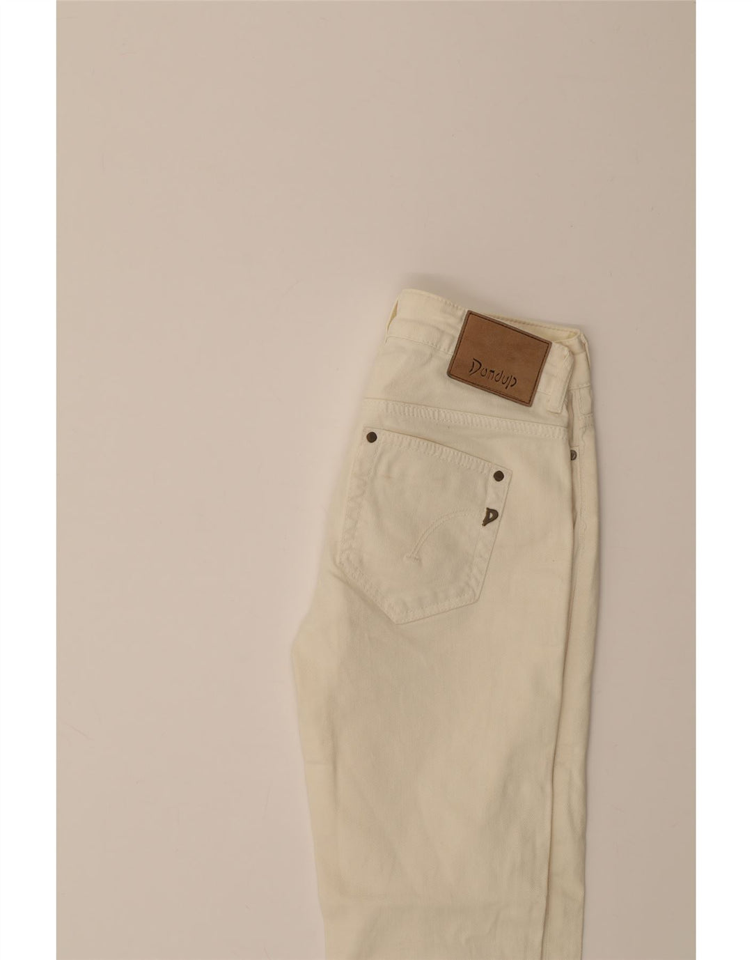 DONDUP Womens Slim Jeans W28 L26 White Cotton Vintage Dondup and Second-Hand Dondup from Messina Hembry 