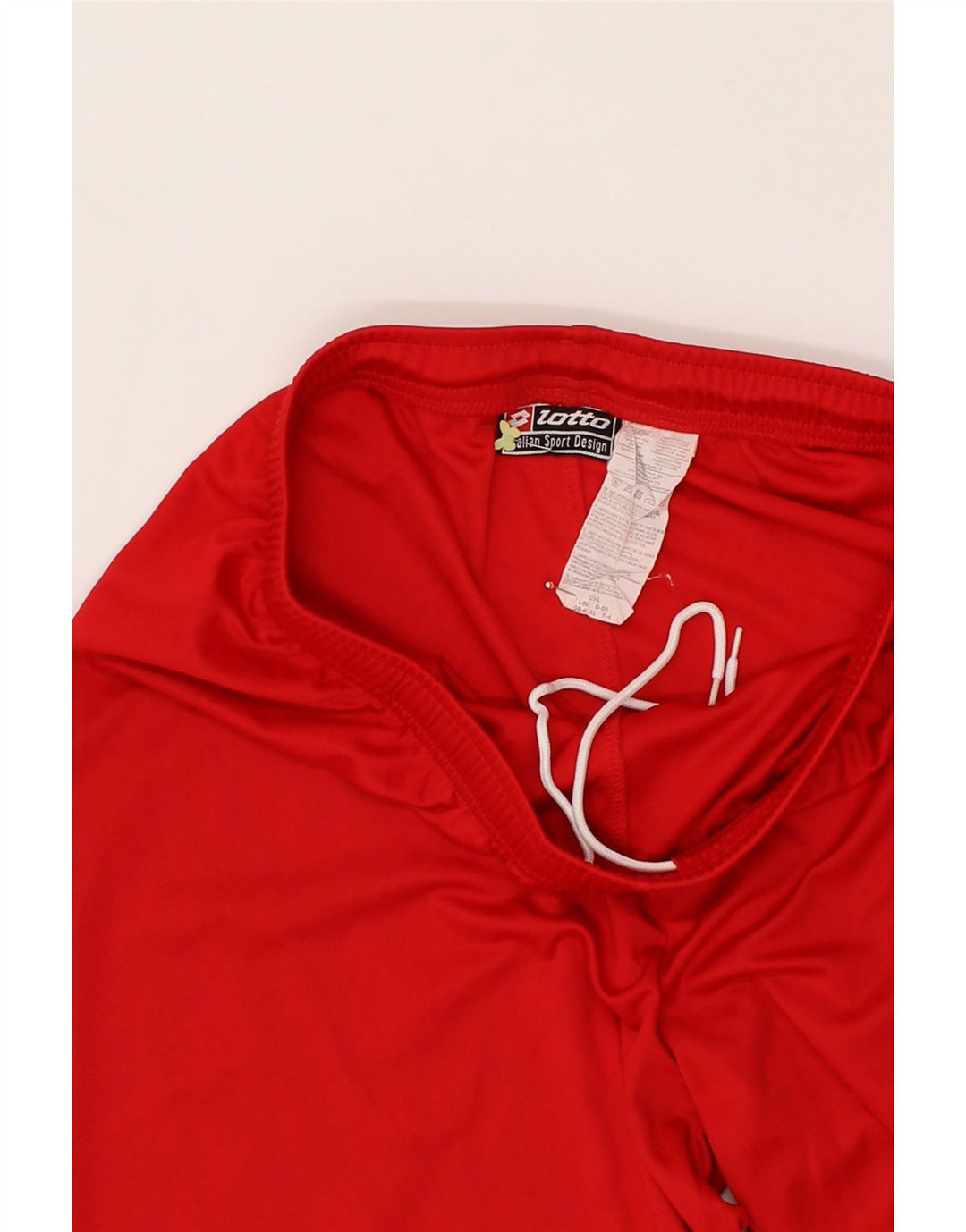 LOTTO Mens Sport Shorts UK 40/42 Large Red Polyester Vintage Lotto and Second-Hand Lotto from Messina Hembry 