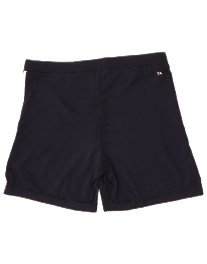 Adidas Damen Climalite Sport Shorts UK 12 Medium Marineblau Polyester