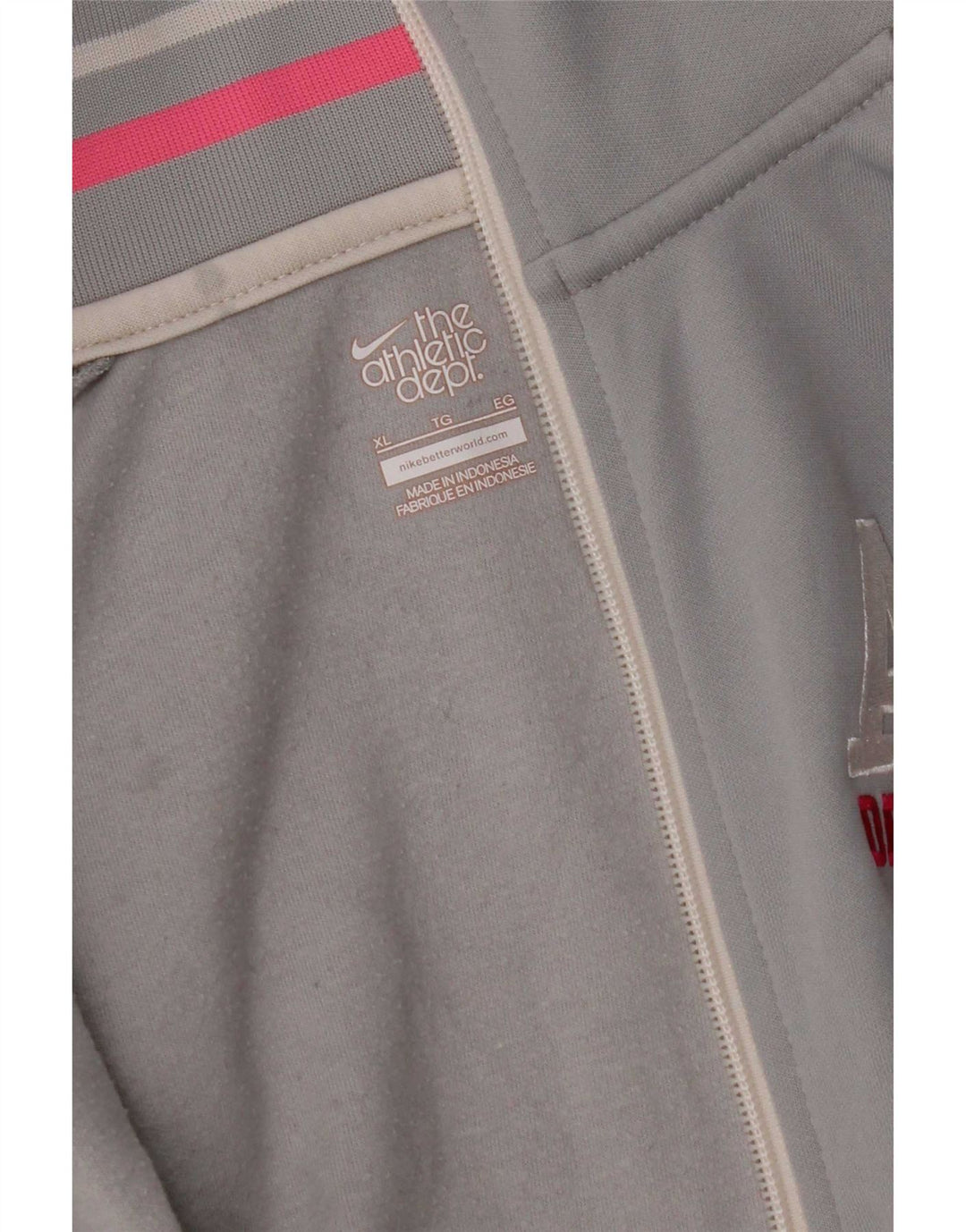 Nike Damen Graphic Trainingsanzug Top Jacke UK 18 XL Grau