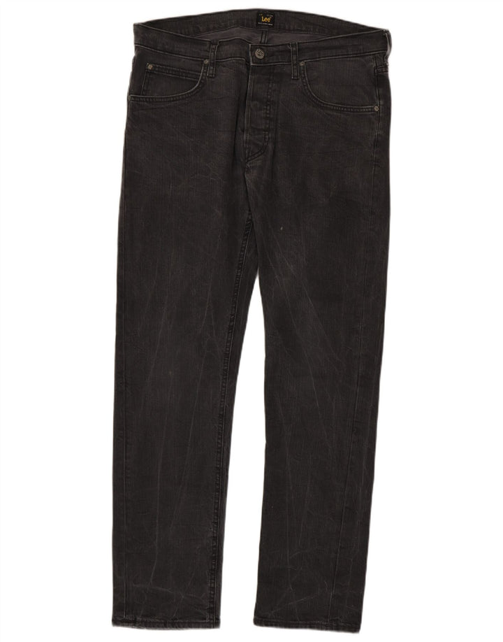 LEE Herren Daren Straight Jeans W34 L32 Graue Baumwolle