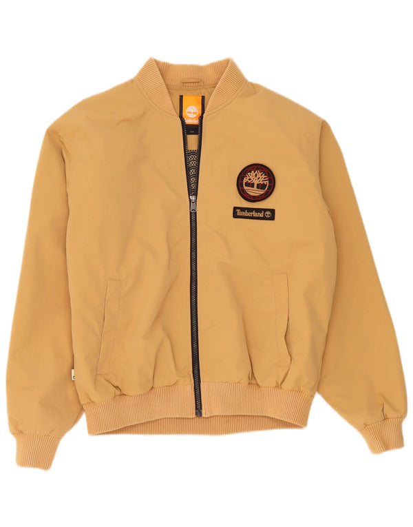 Timberland Herren Loose Fit Bomberjacke UK 36 Small Beige Nylon