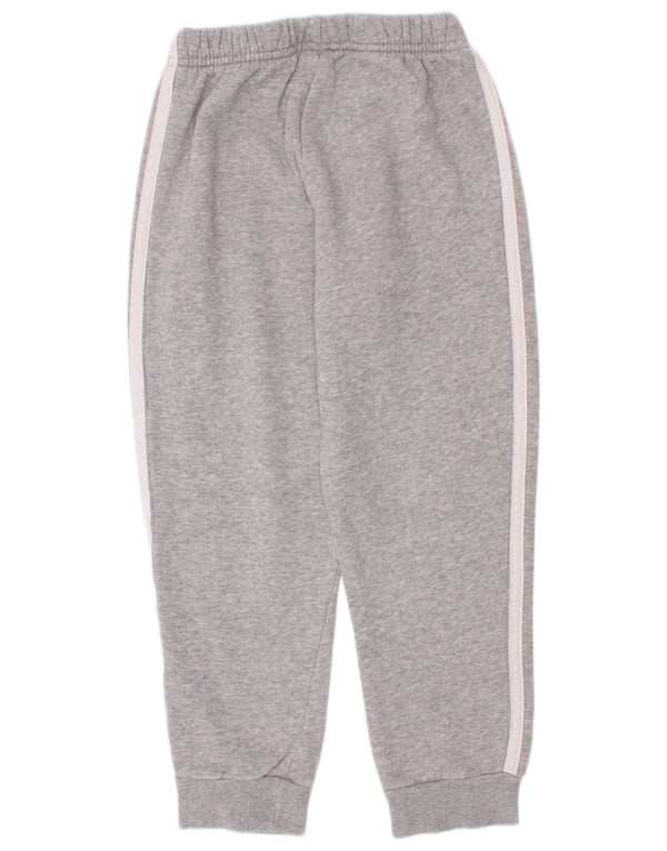 Adidas Jungen-Trainingshose, Jogginghose, 6–7 Jahre, grau gefleckte Baumwolle